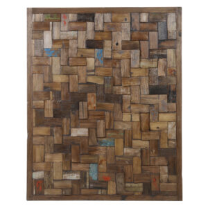Panel trozos madera multicolor 80*100 Panel trozos madera multicolor 80*100
