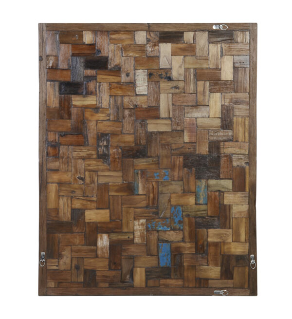 Panel trozos madera multicolor 80*100
