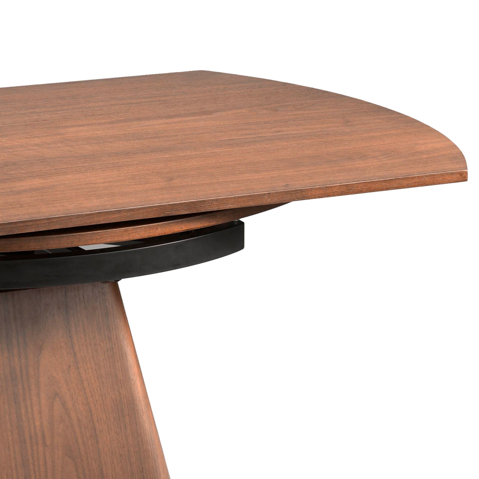 Mesa comedor extensible redonda nogal Mesa comedor extensible redonda nogal