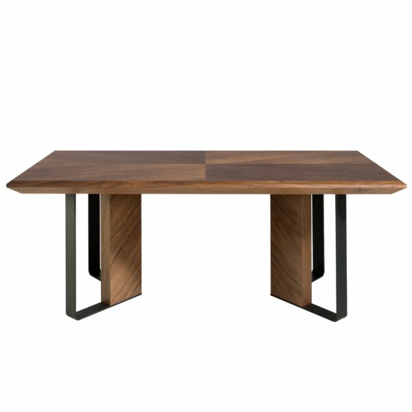 Mesa comedor rectangular nogal