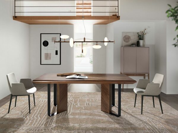 Mesa comedor rectangular nogal