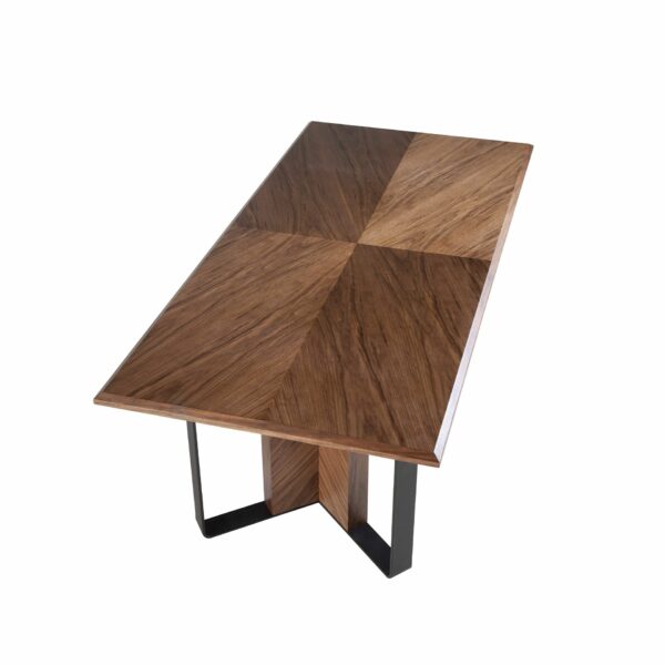 Mesa comedor rectangular nogal