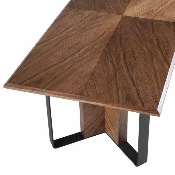 Mesa comedor rectangular nogal