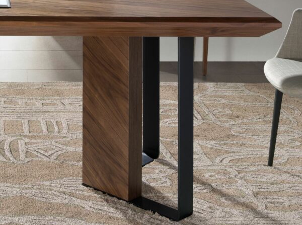 Mesa comedor rectangular nogal
