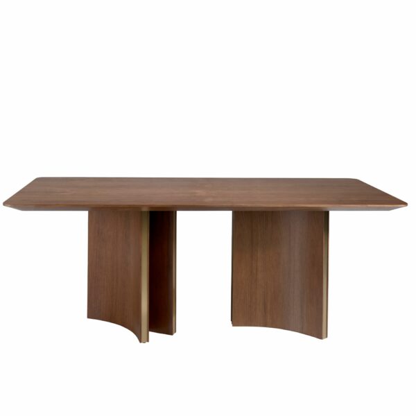 Mesa comedor rectangular nogal