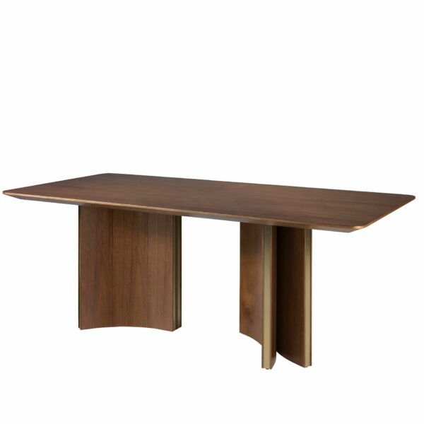 Mesa comedor rectangular nogal