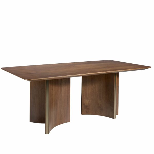 Mesa comedor rectangular nogal
