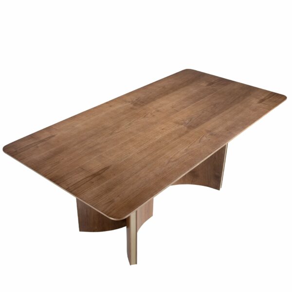 Mesa comedor rectangular nogal