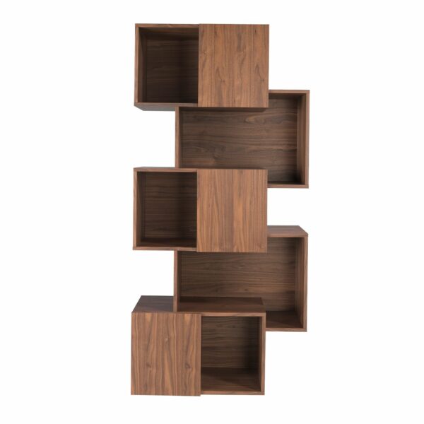 Estantería madera nogal con puertas