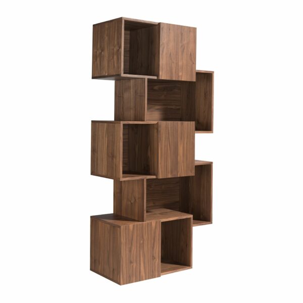 Estantería madera nogal con puertas