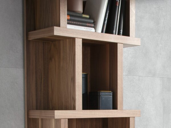 Estantería madera nogal