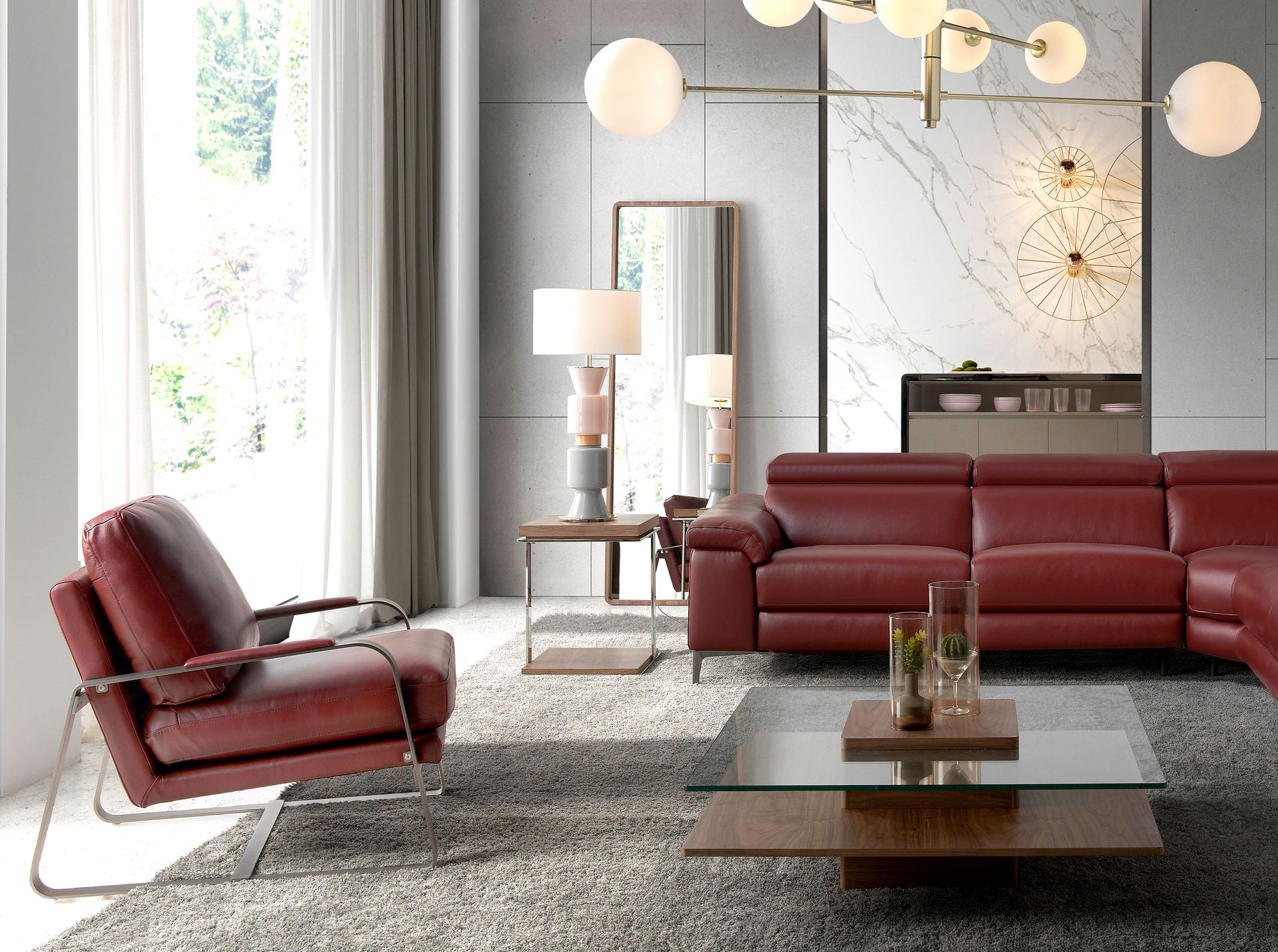 Espejo pared rectangular nogal Espejo pared rectangular nogal