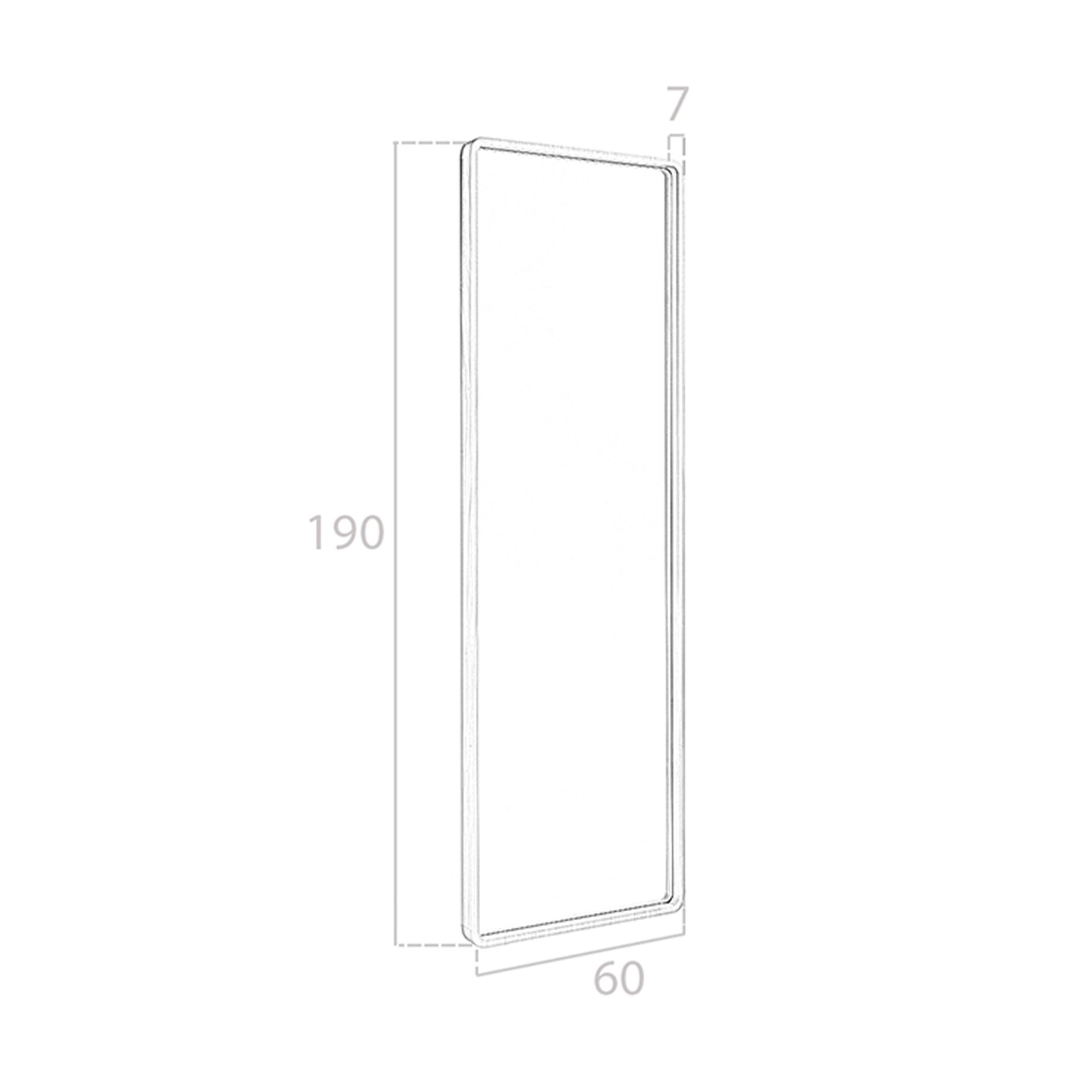 Espejo pared rectangular nogal Espejo pared rectangular nogal