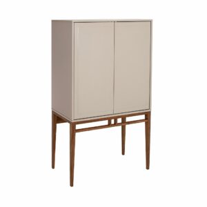 Aparador alto madera beige y nogal Aparador alto madera beige y nogal