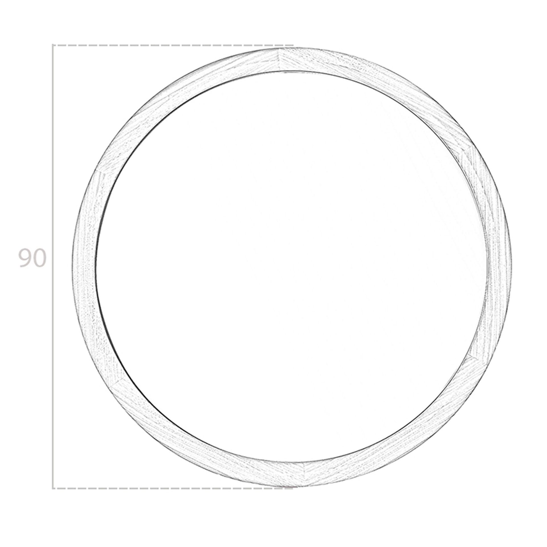 Espejo pared redondo nogal Espejo pared redondo nogal