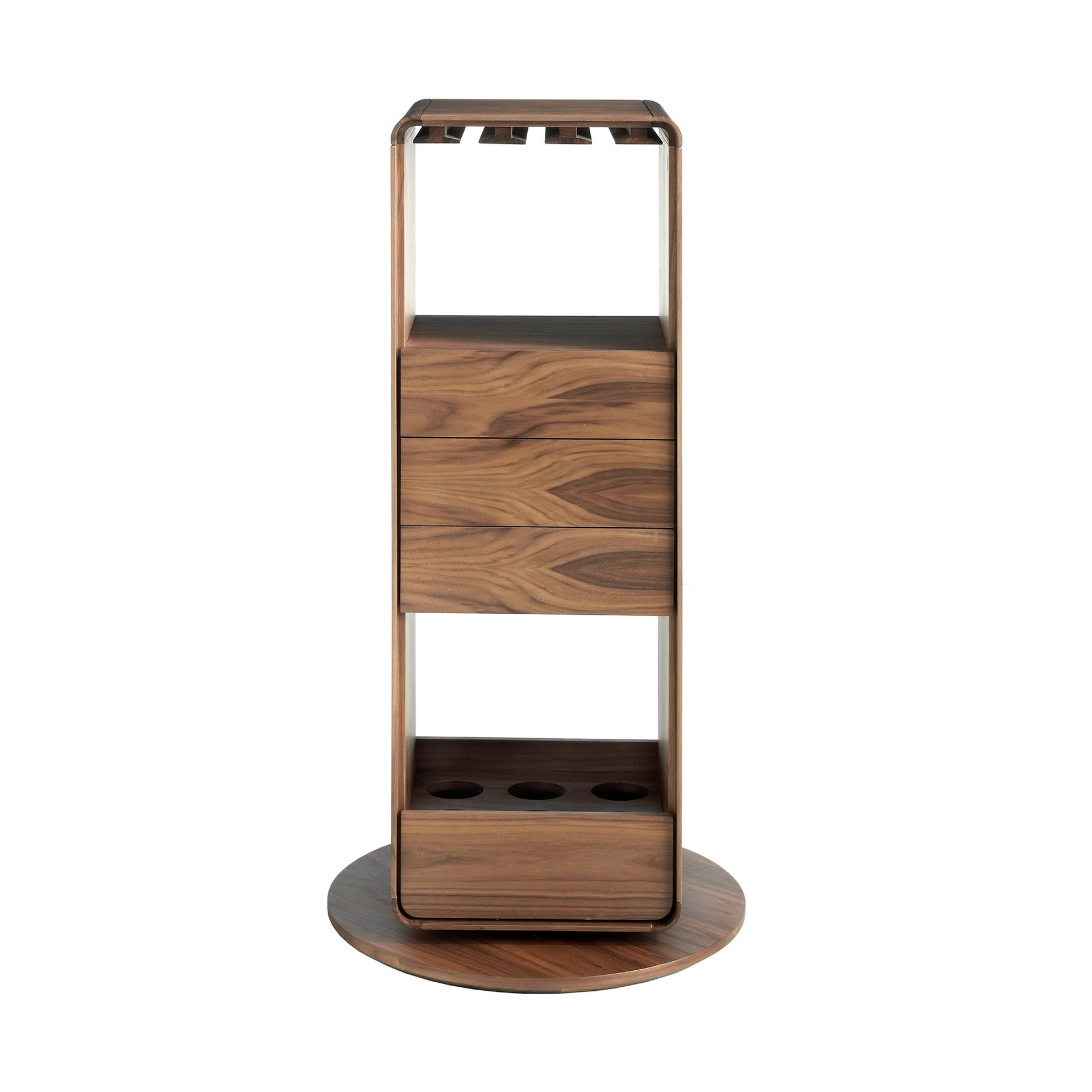 Mueble bar giratorio nogal Mueble bar giratorio nogal