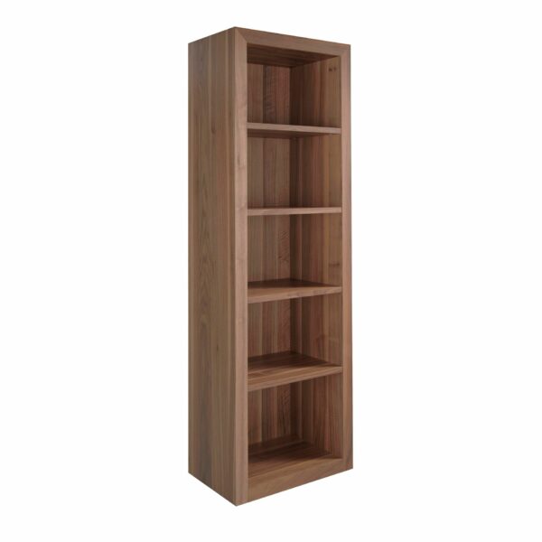 Estantería de madera nogal