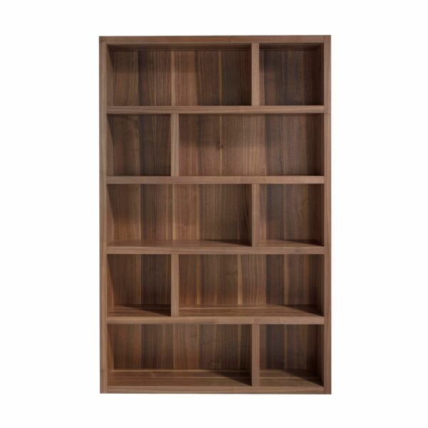 Estantería de madera nogal
