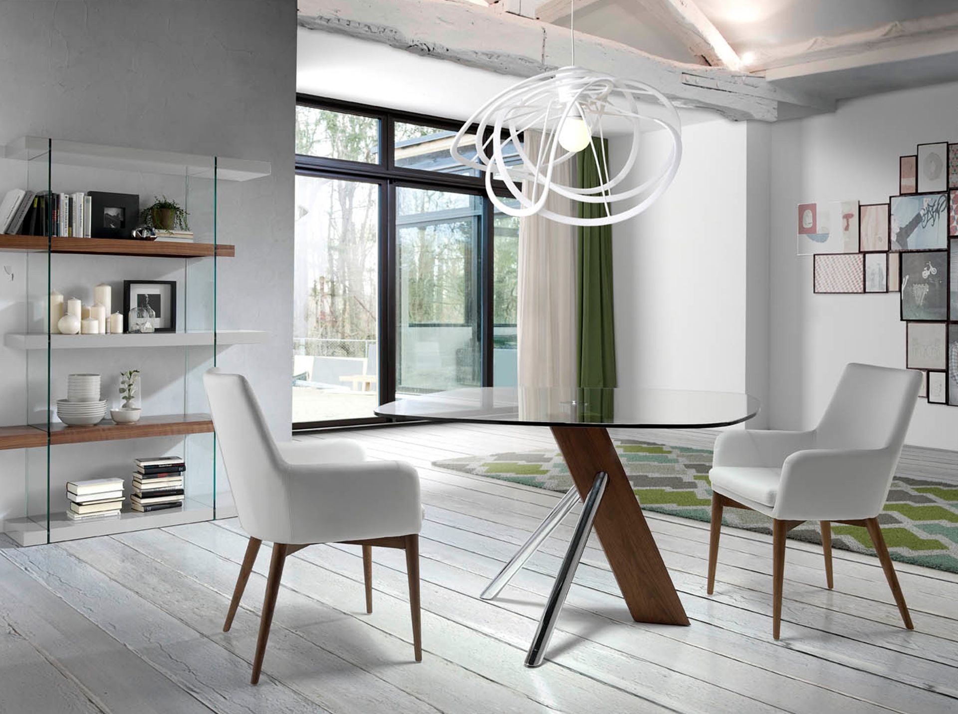 Silla polipiel blanco Silla polipiel blanco