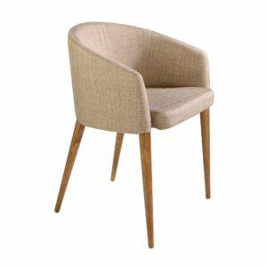 Silla tela beige