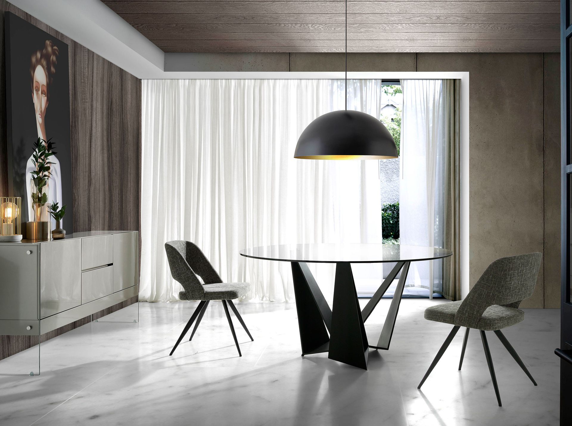 Silla tela gris Silla tela gris