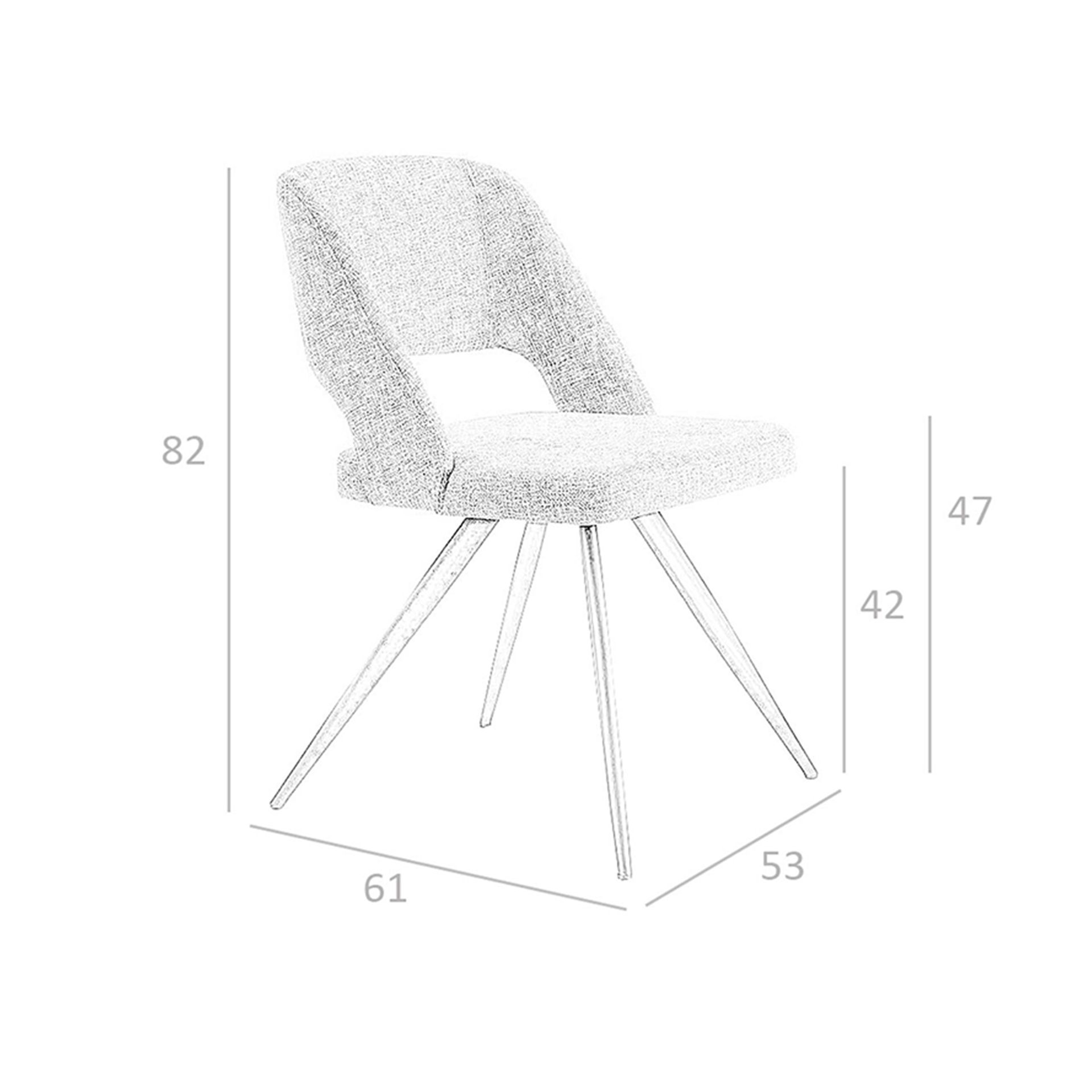 Silla tela gris Silla tela gris