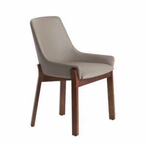 Silla polipiel visón oscuro Silla polipiel visón oscuro