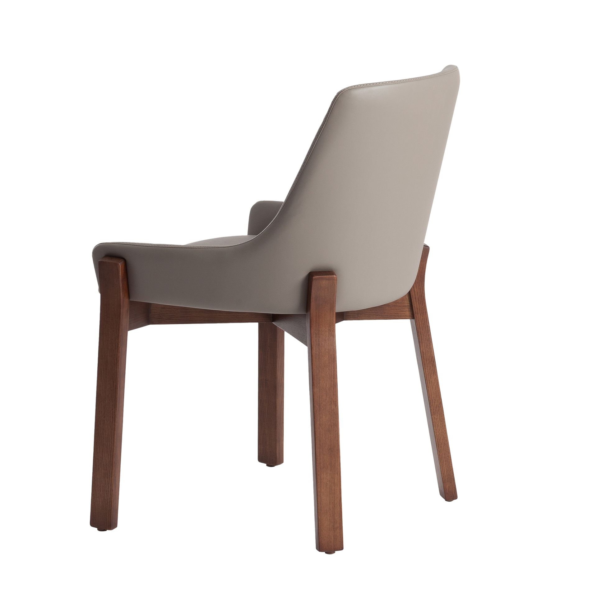 Silla polipiel visón oscuro Silla polipiel visón oscuro