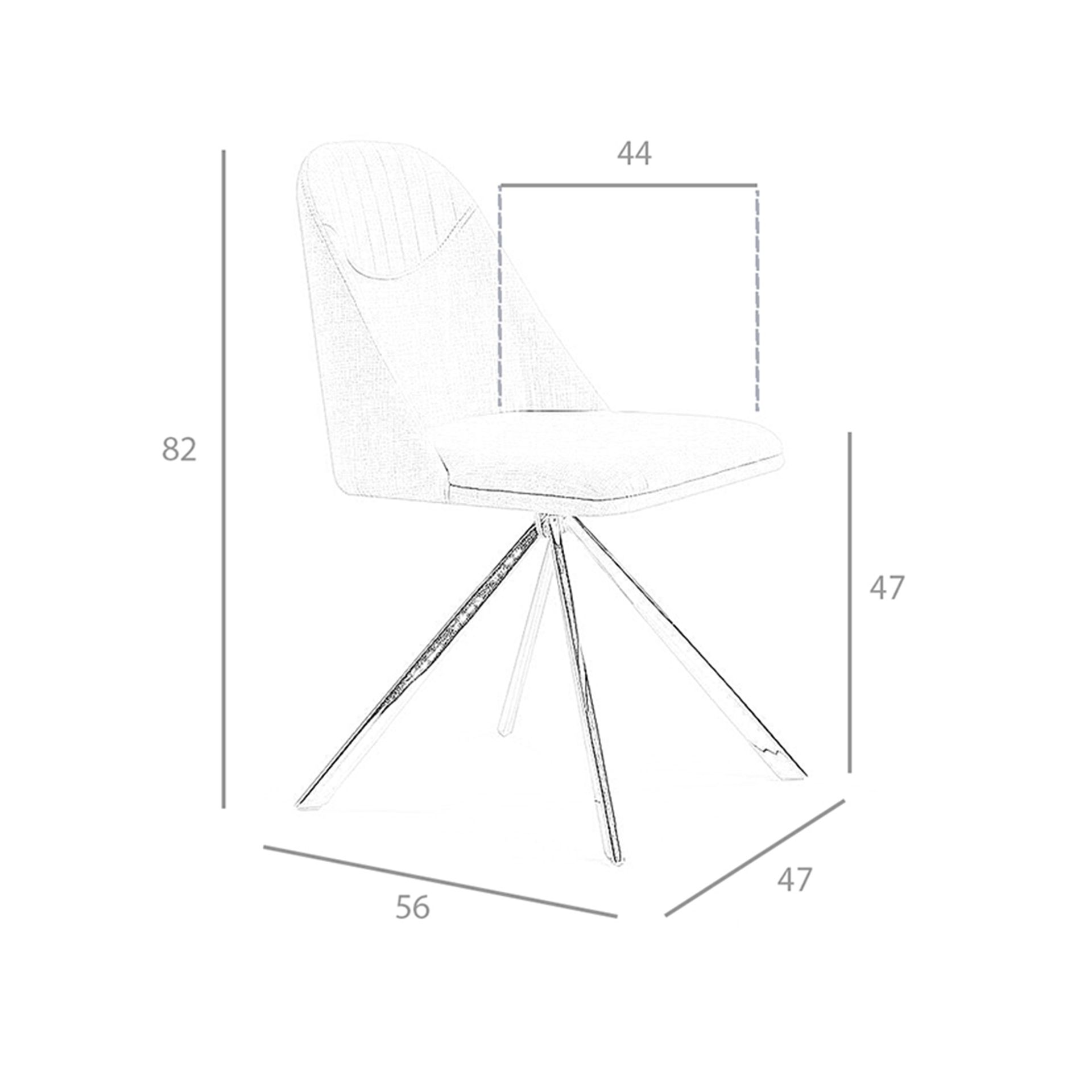 Silla giratoria tela gris Silla giratoria tela gris