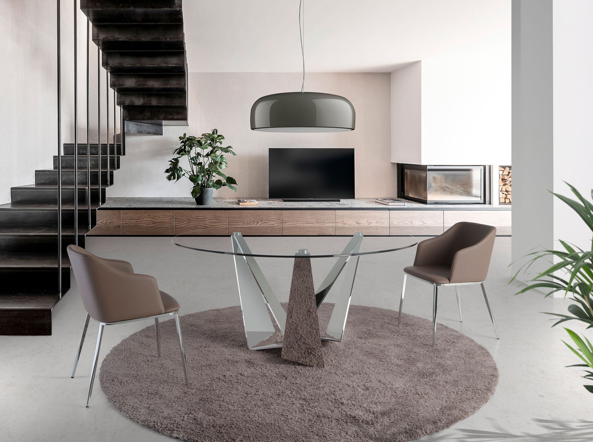 Silla polipiel marrón Silla polipiel marrón