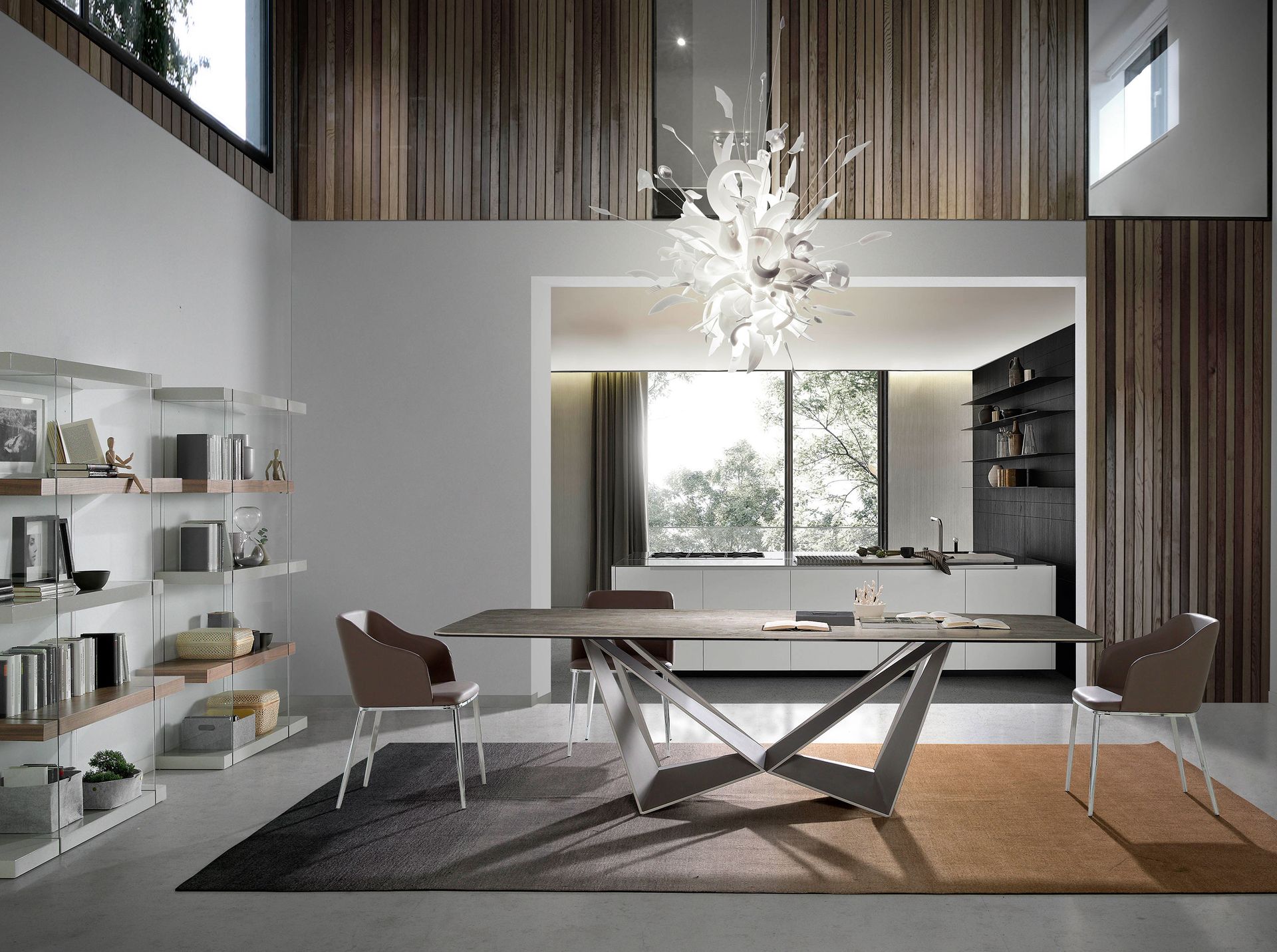 Silla polipiel marrón Silla polipiel marrón