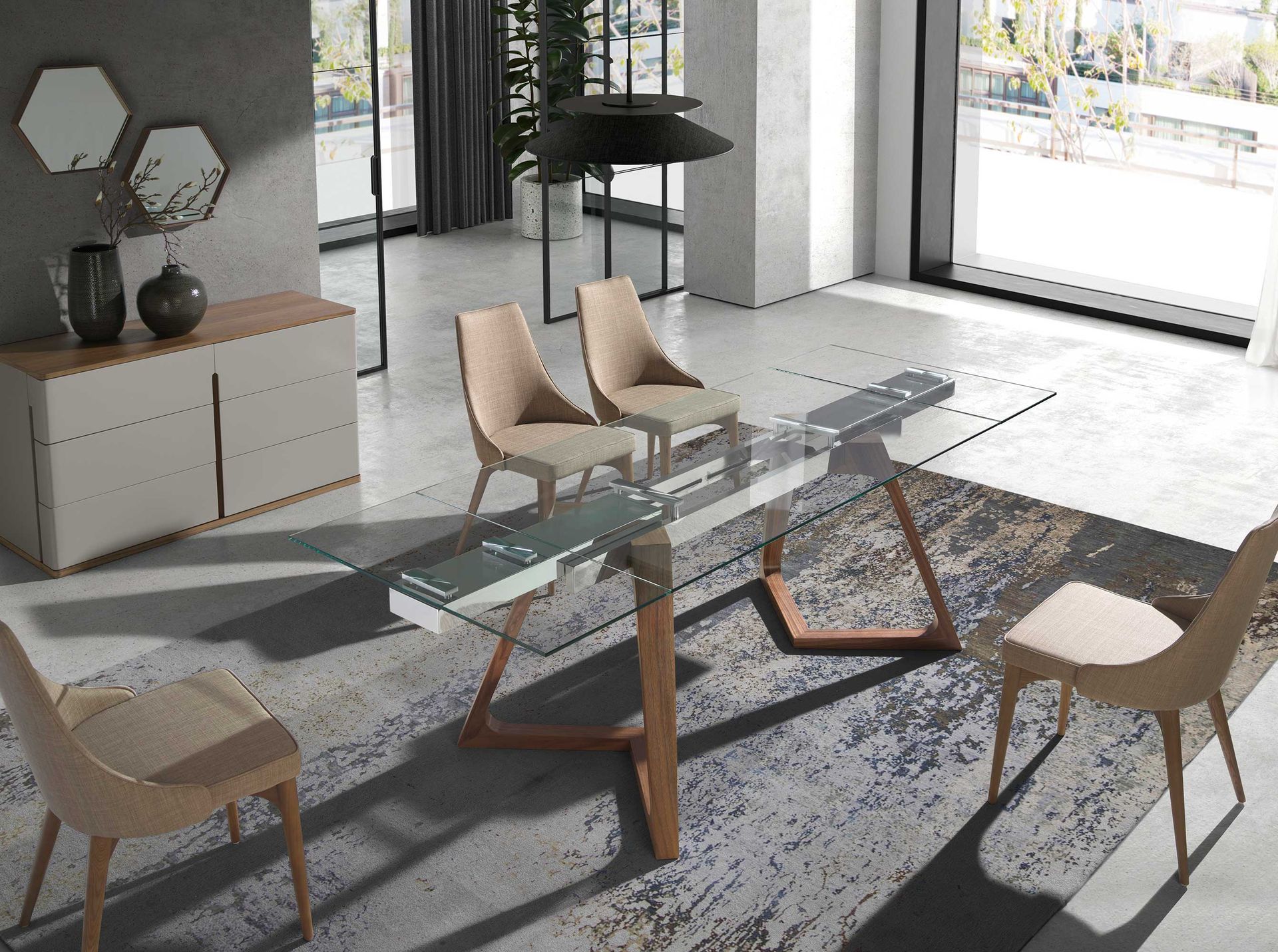 Silla tela marrón Silla tela marrón