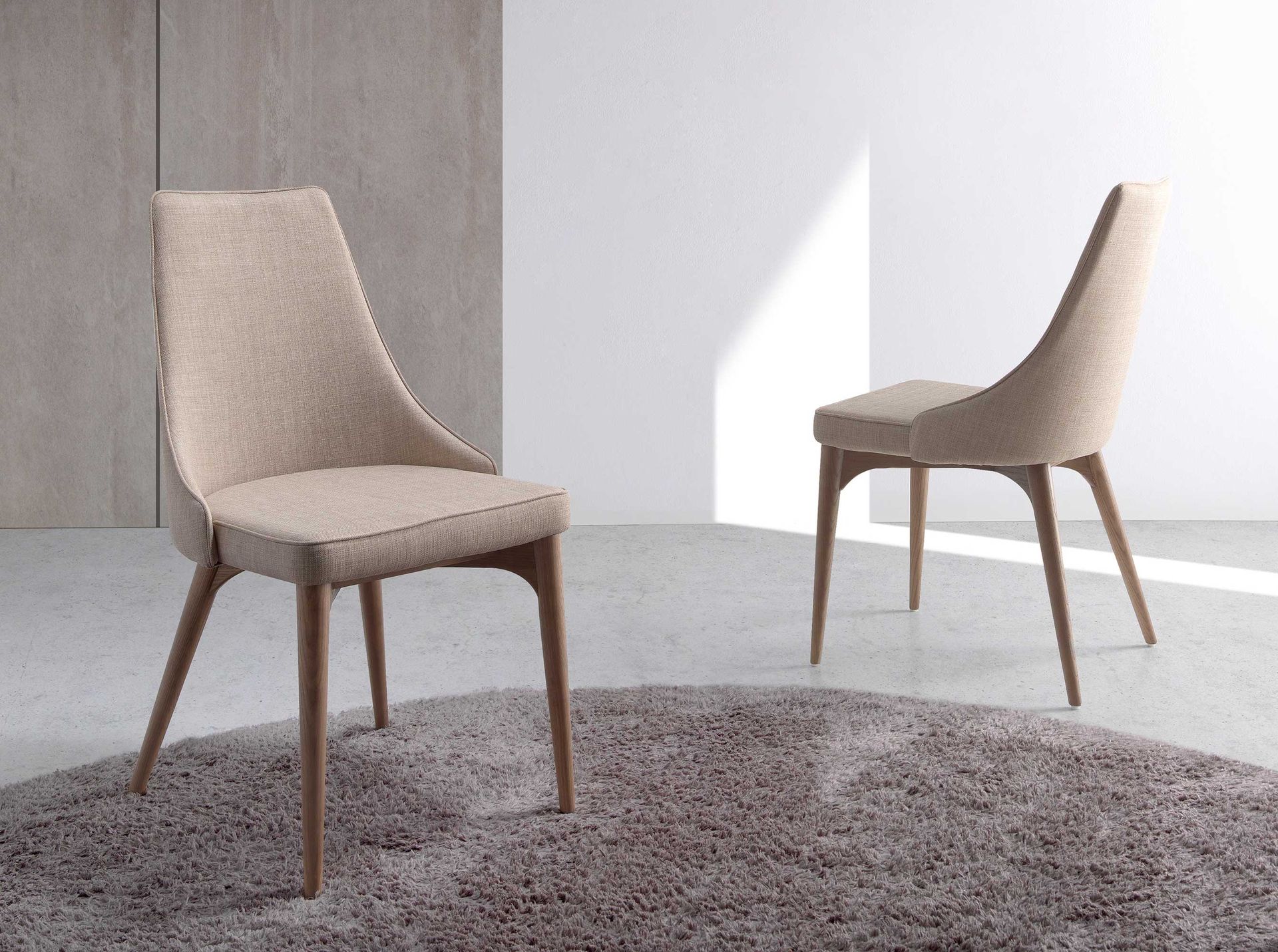 Silla tela marrón Silla tela marrón