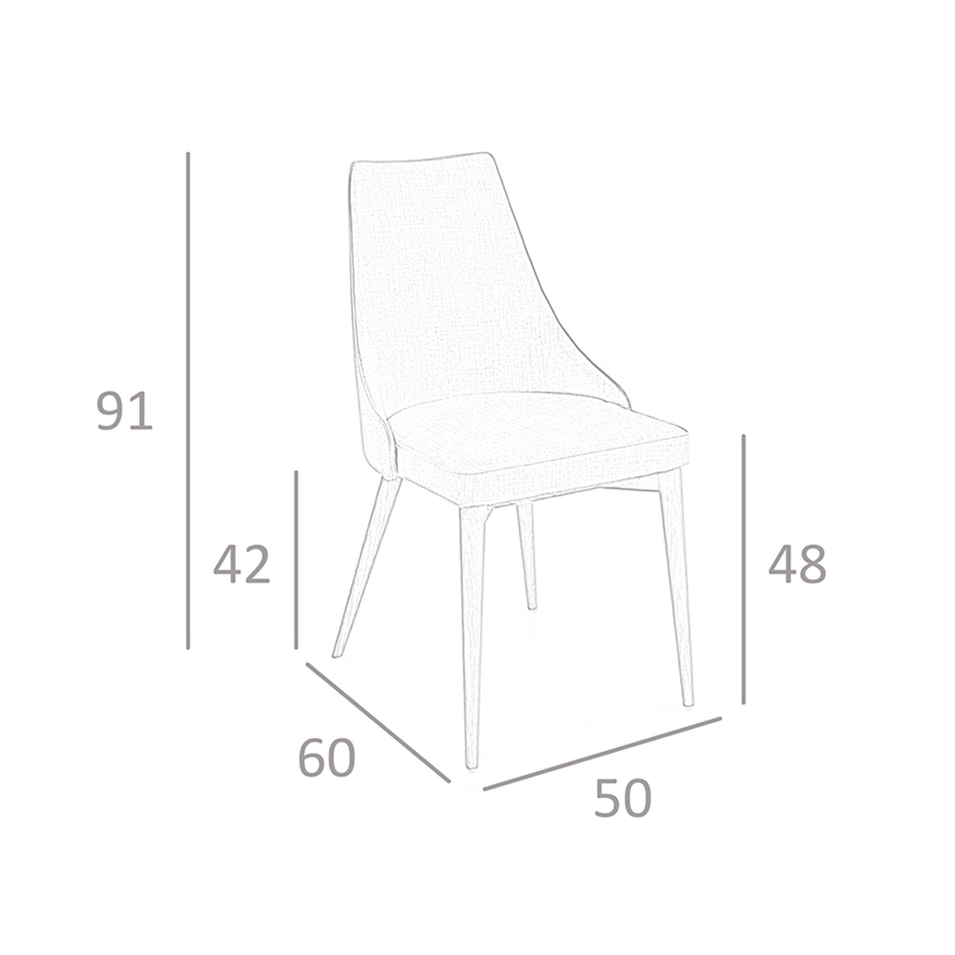 Silla tela marrón Silla tela marrón
