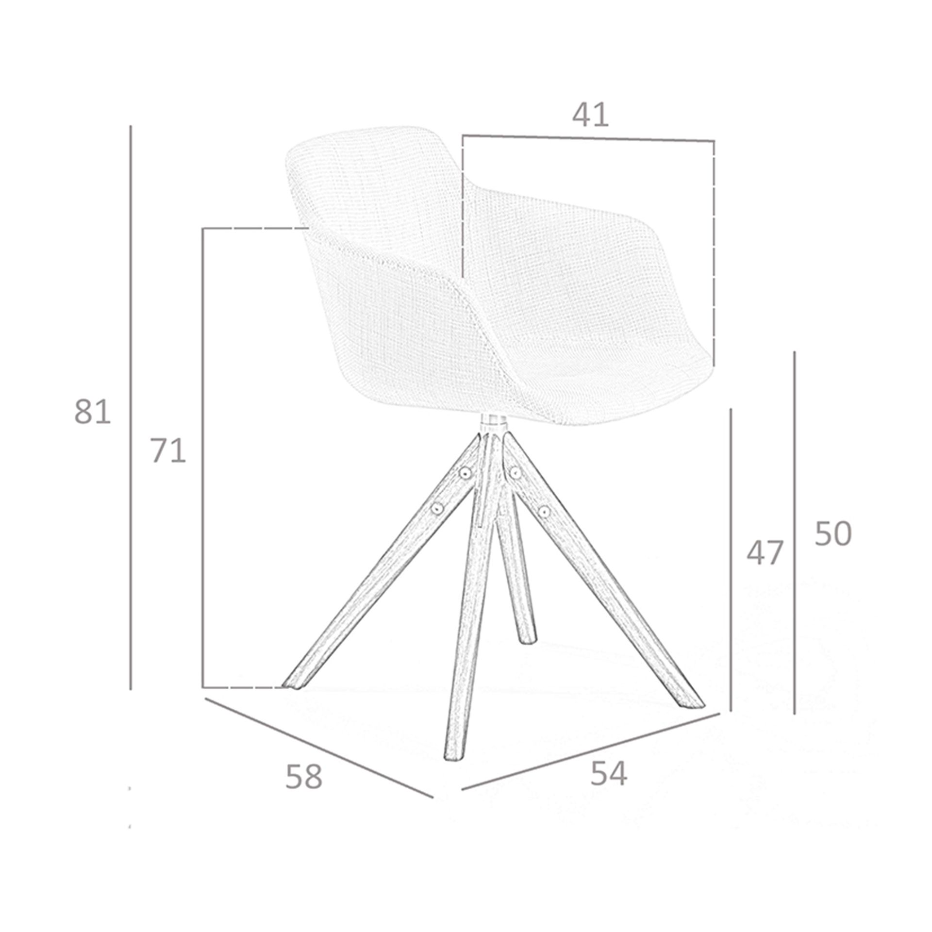 Silla giratoria tela beige Silla giratoria tela beige