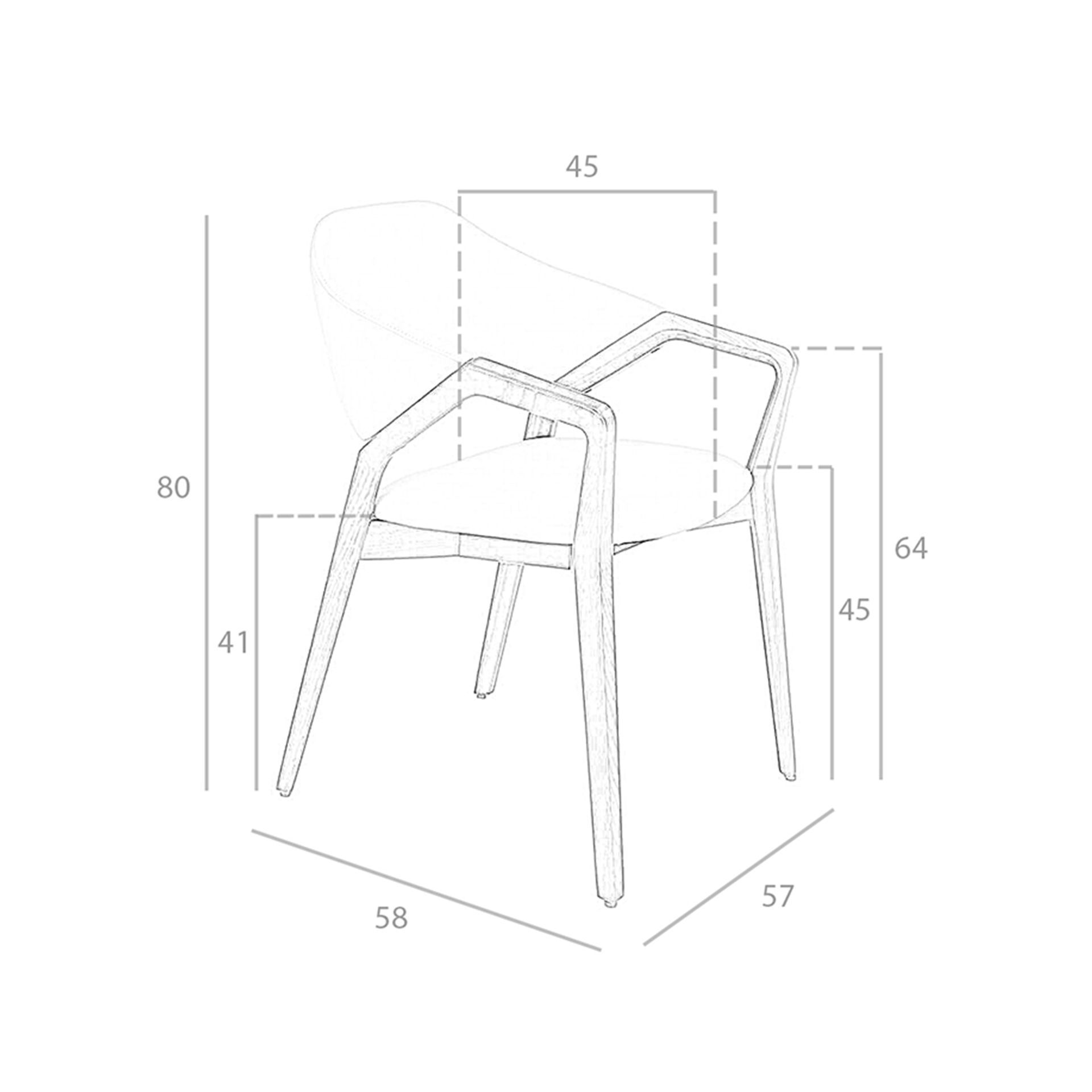 Silla polipiel visón Silla polipiel visón