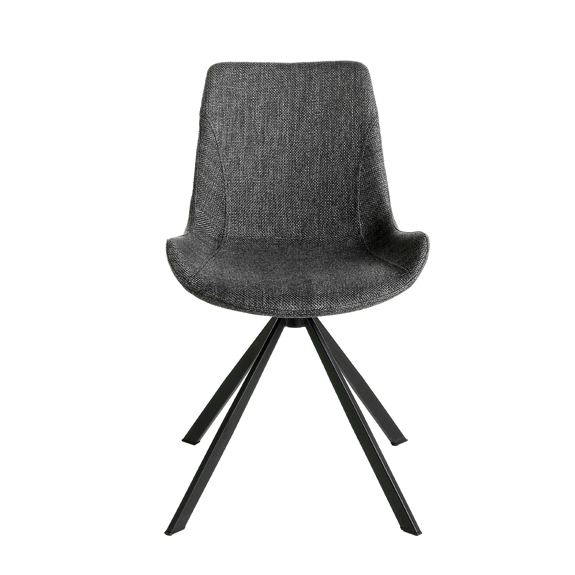 Silla giratoria tela gris oscuro Silla giratoria tela gris oscuro