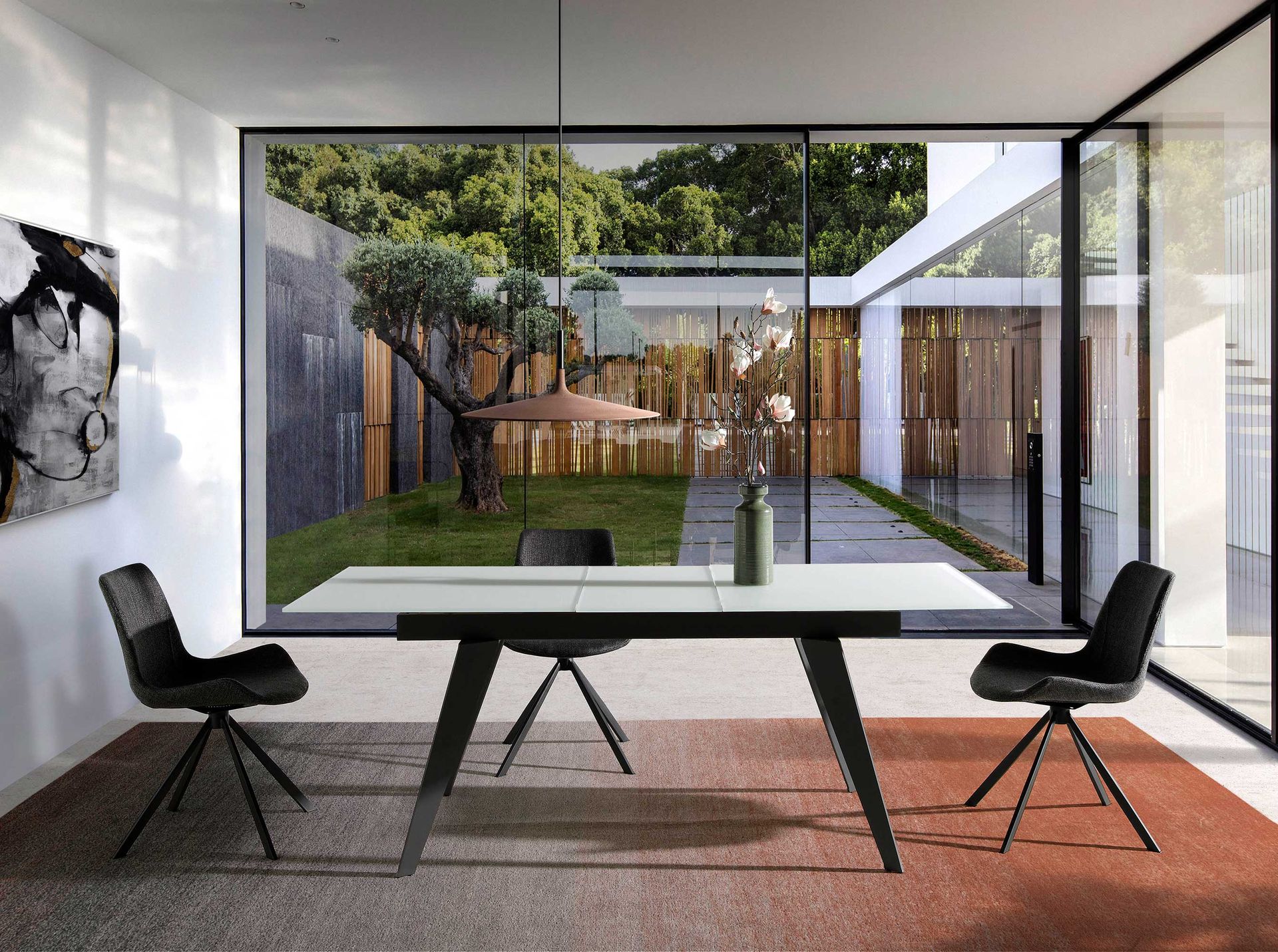 Silla giratoria tela gris oscuro Silla giratoria tela gris oscuro