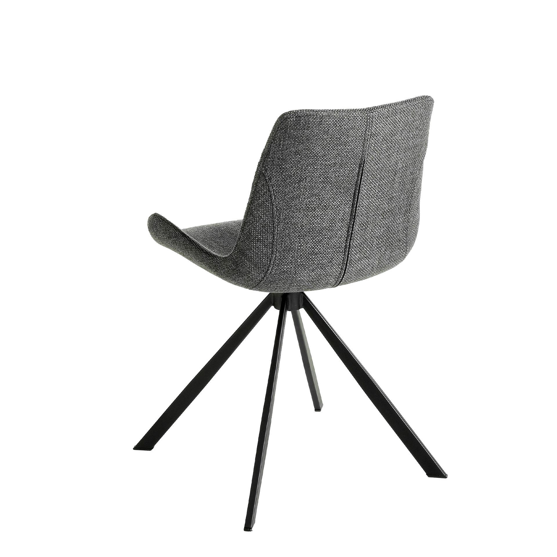 Silla giratoria tela gris oscuro Silla giratoria tela gris oscuro