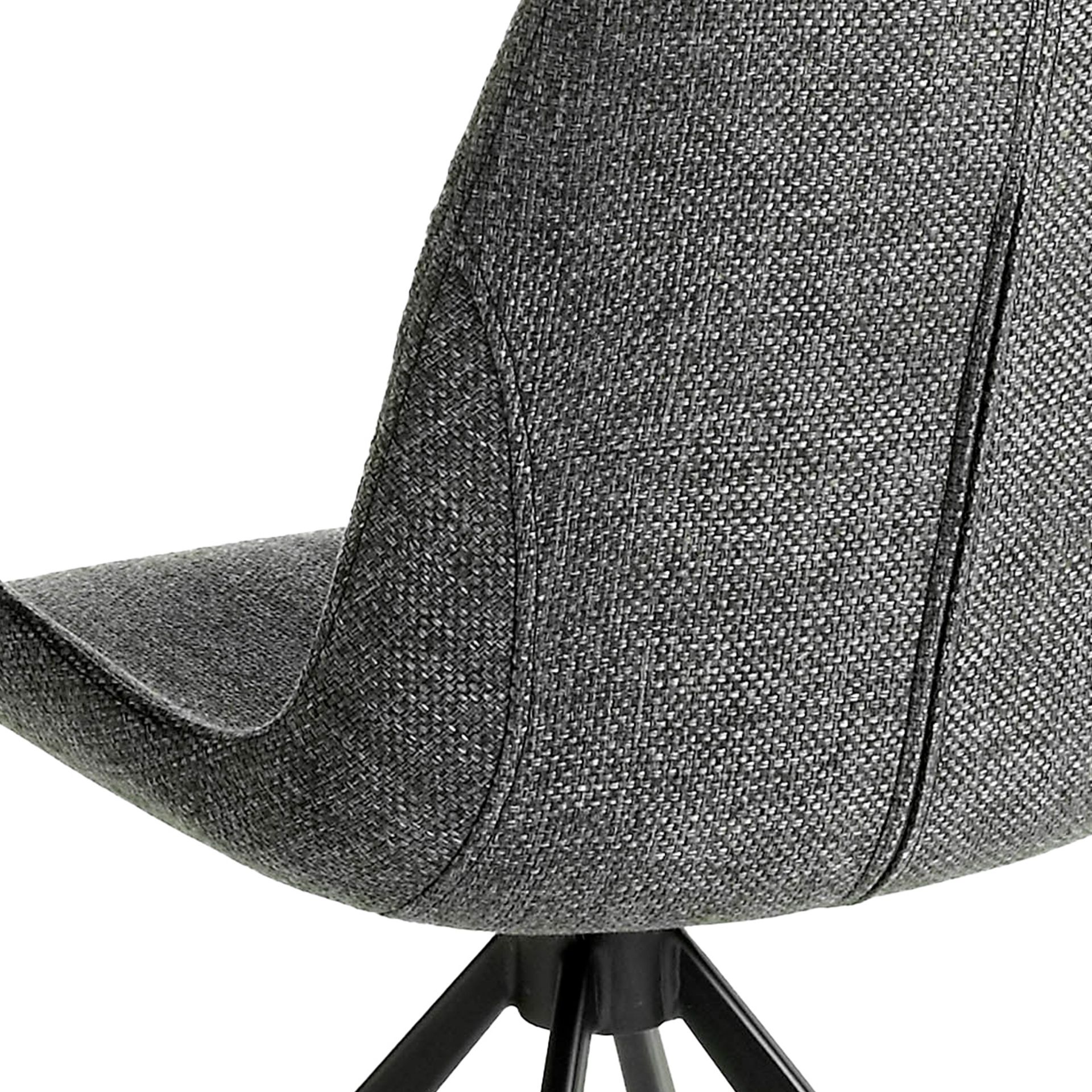 Silla giratoria tela gris oscuro Silla giratoria tela gris oscuro