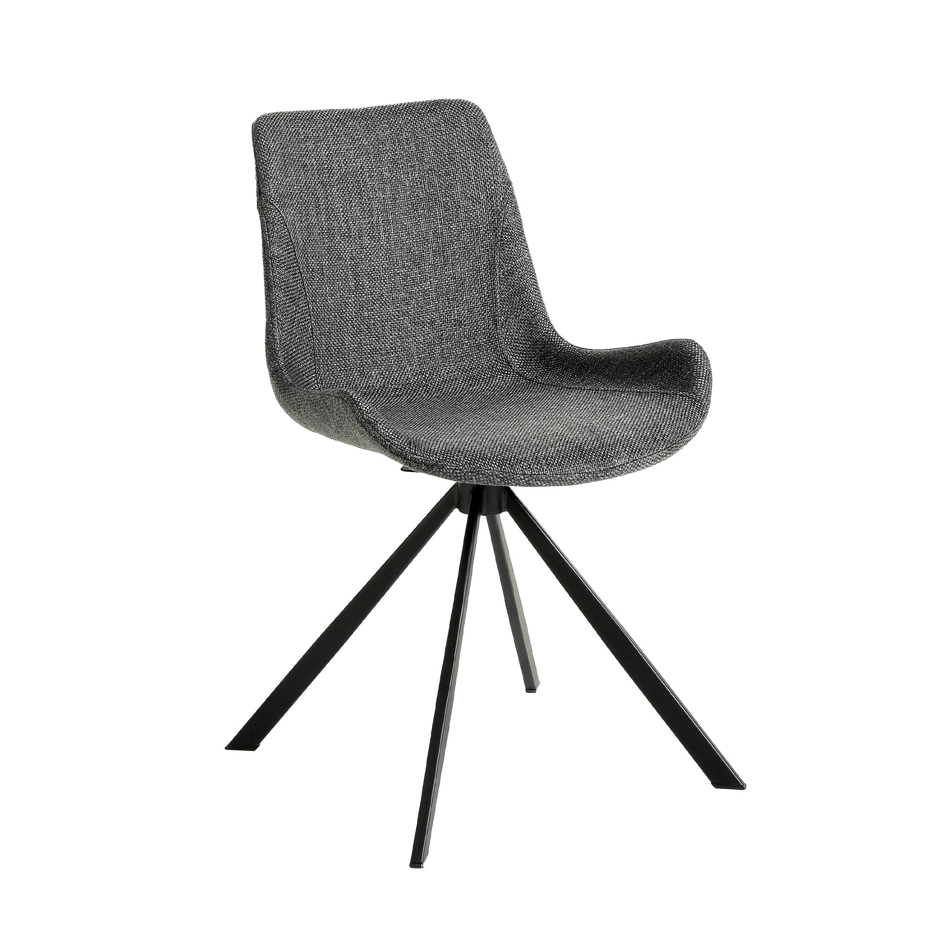 Silla giratoria tela gris oscuro Silla giratoria tela gris oscuro
