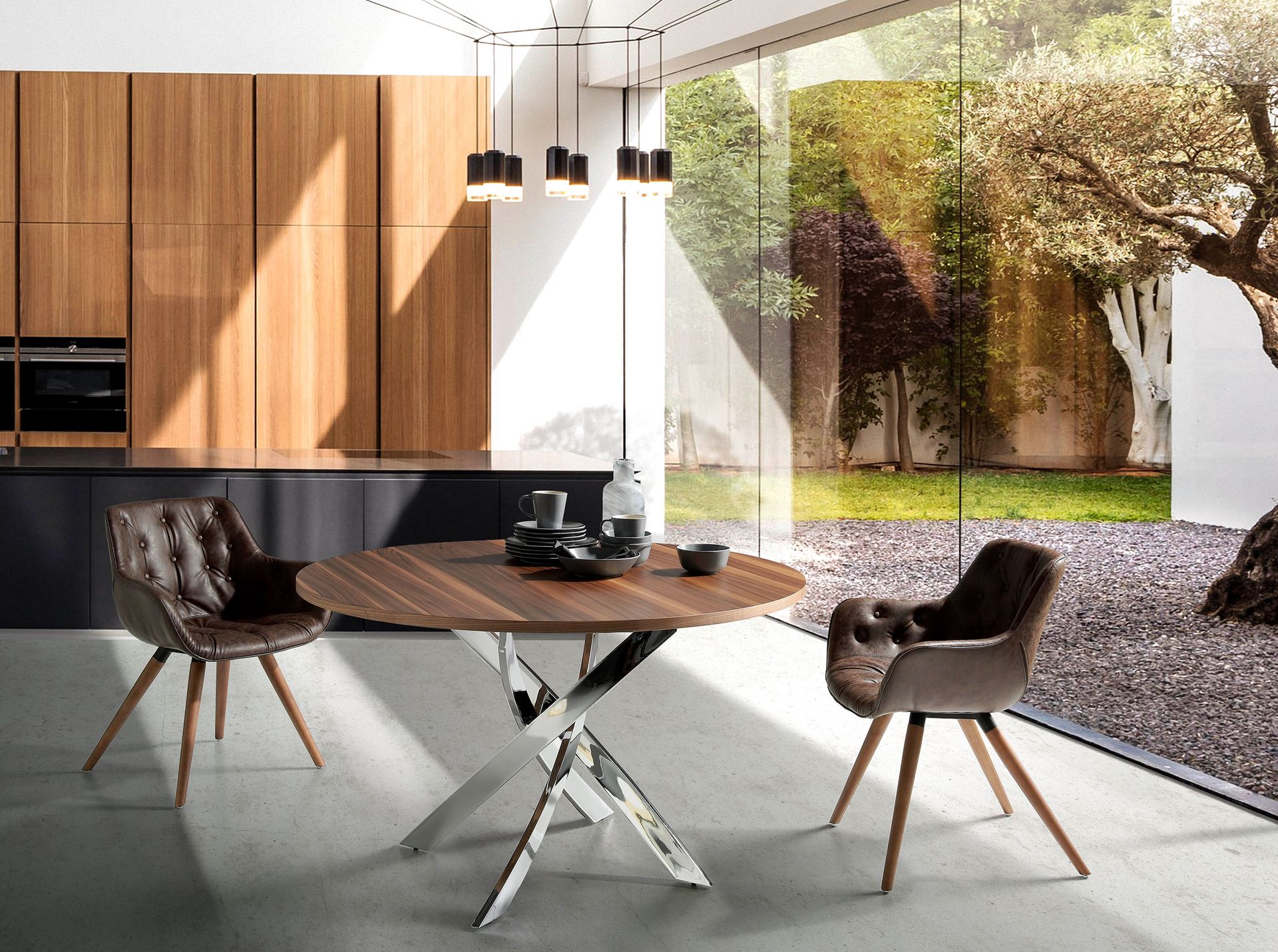 Silla polipiel marrón chocolate Silla polipiel marrón chocolate