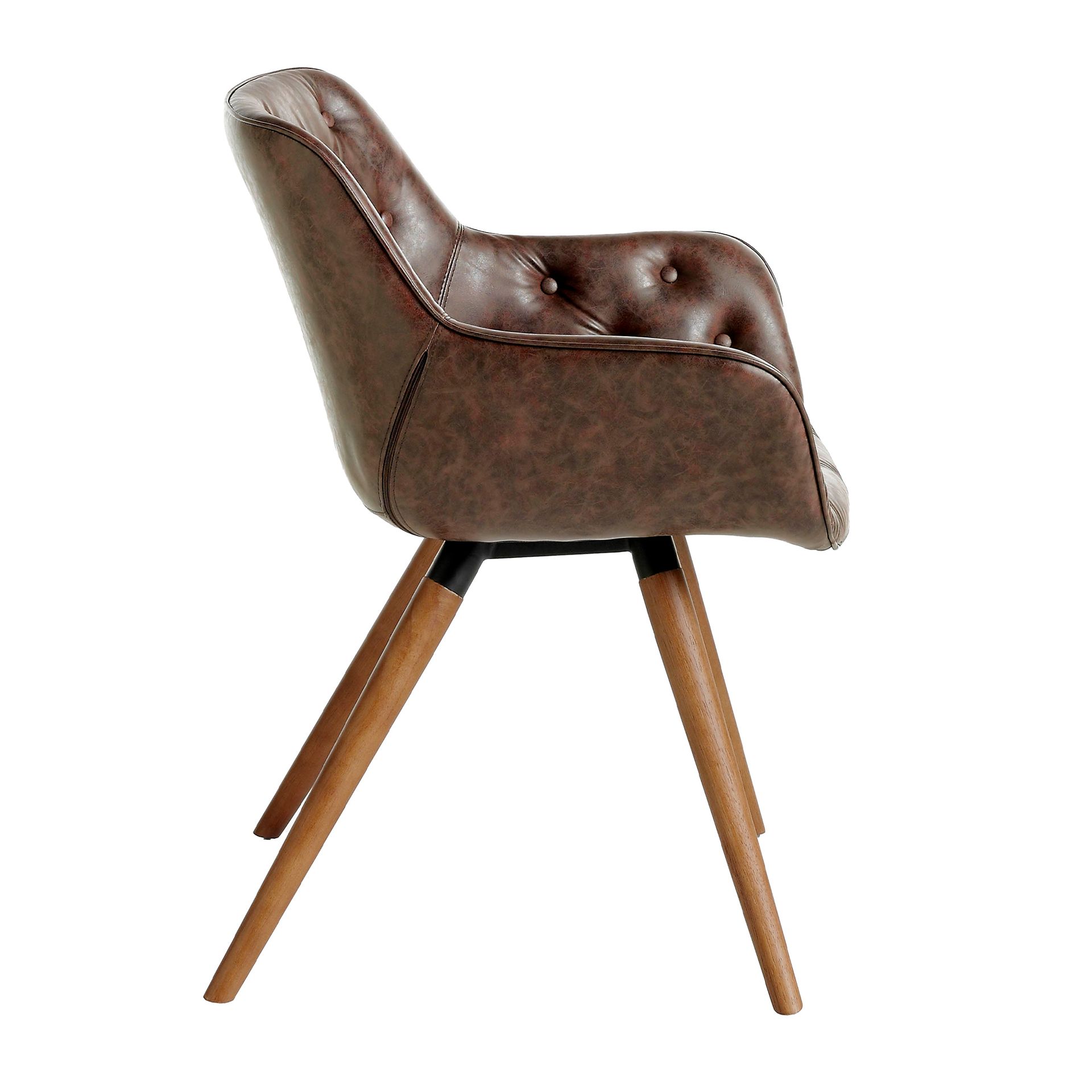 Silla polipiel marrón chocolate Silla polipiel marrón chocolate