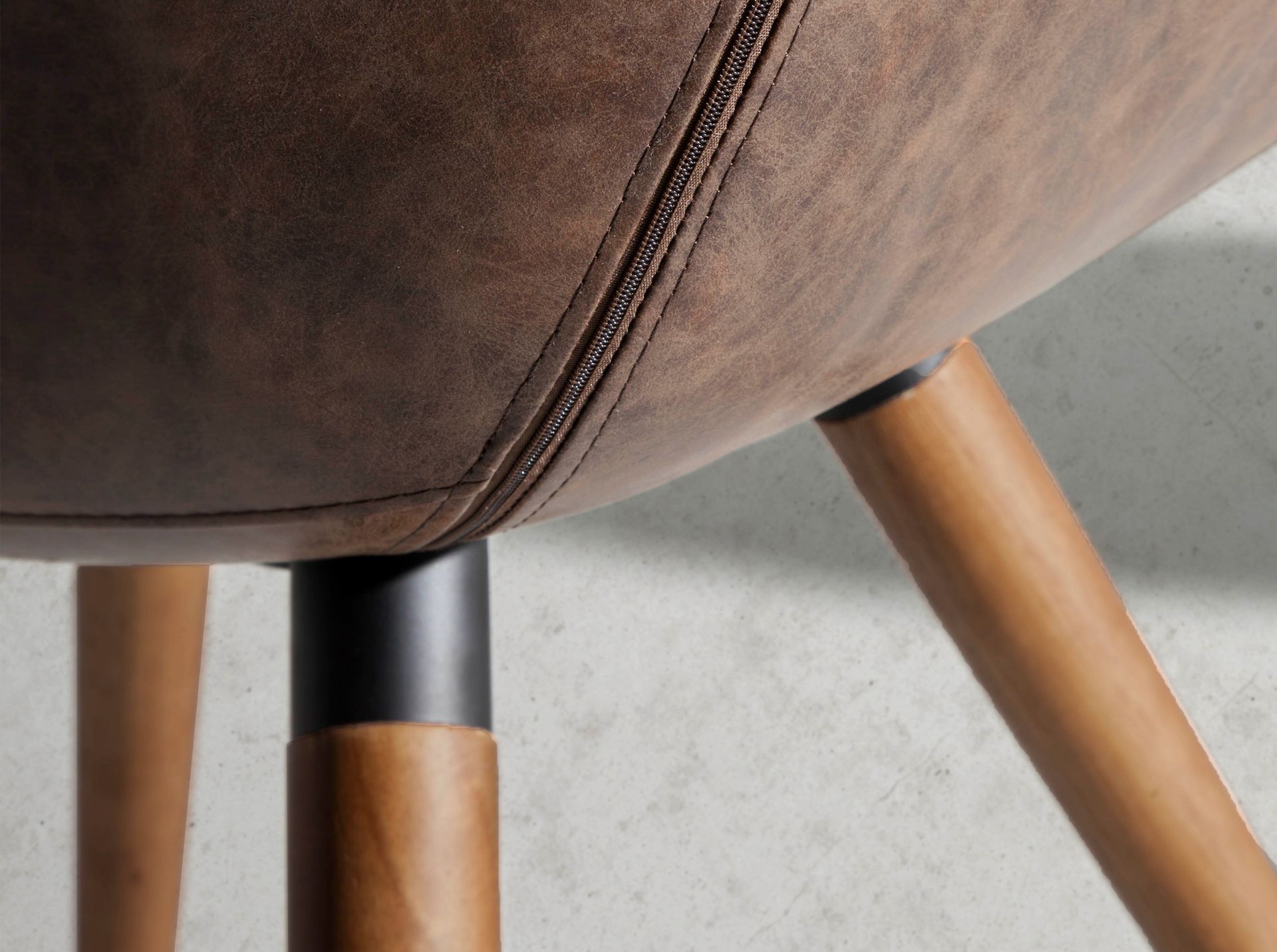 Silla polipiel marrón chocolate Silla polipiel marrón chocolate