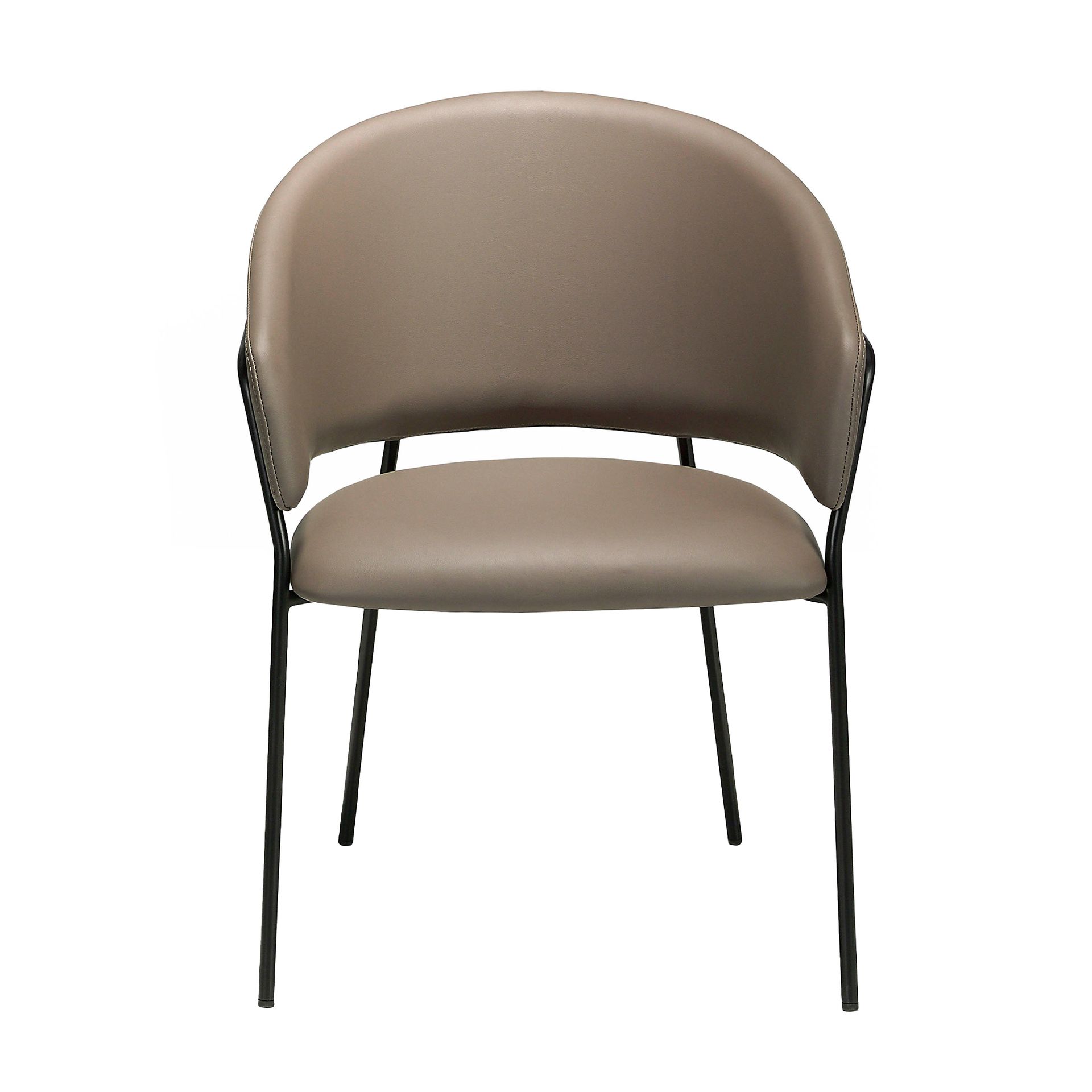 Silla polipiel visón oscuro Silla polipiel visón oscuro