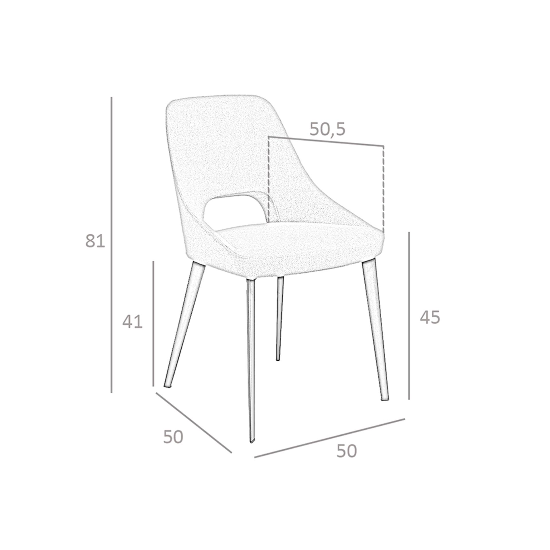 Silla tela gris Silla tela gris