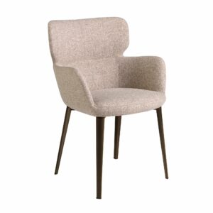 Silla tela marrón jaspeada