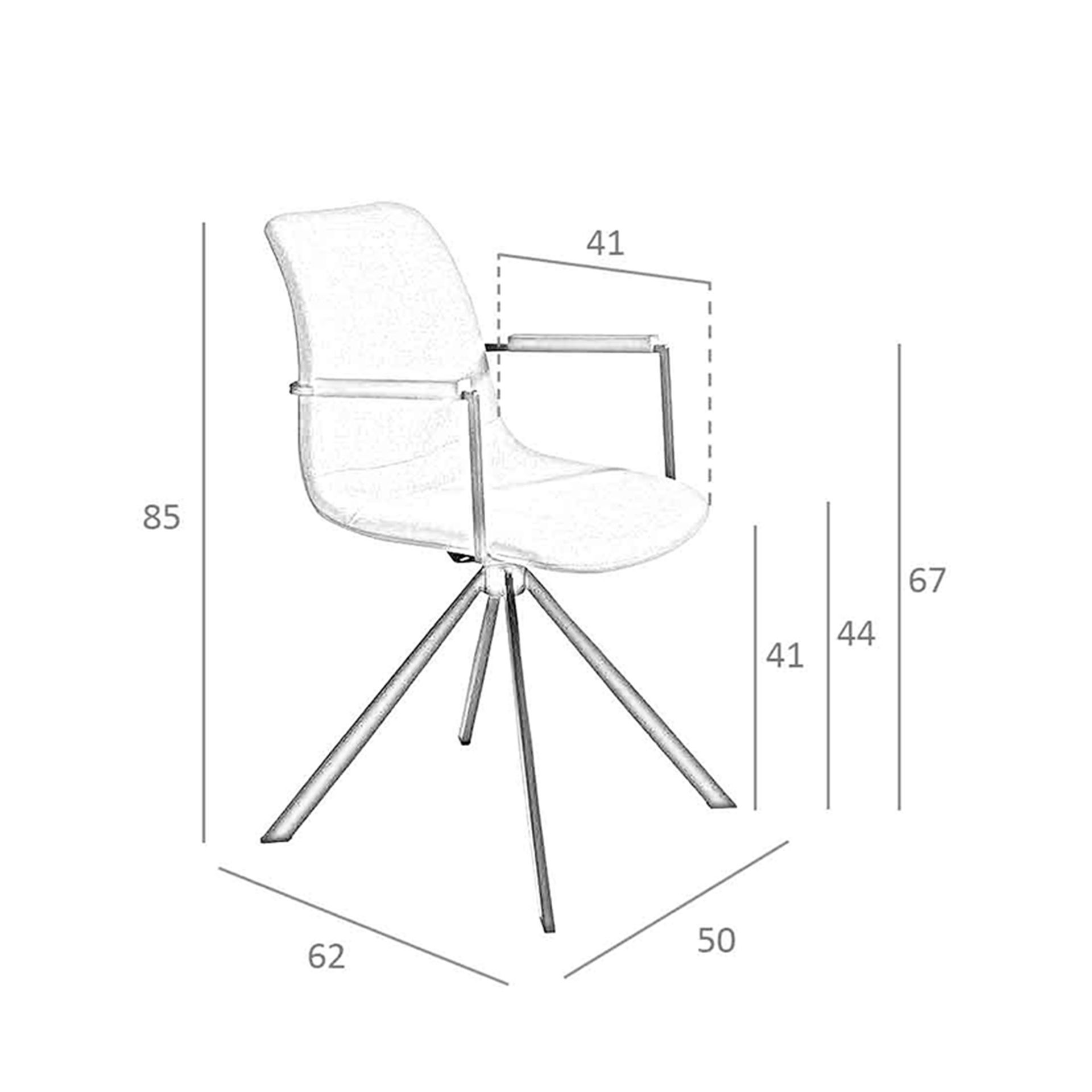 Silla giratoria tela gris oscuro Silla giratoria tela gris oscuro