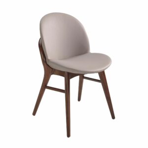 Silla polipiel visón oscuro Silla polipiel visón oscuro