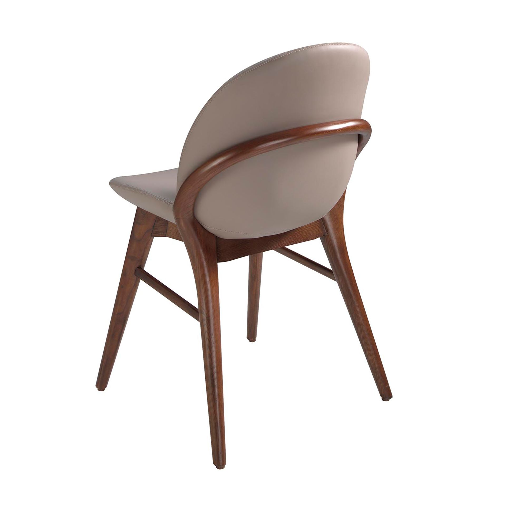 Silla polipiel visón oscuro Silla polipiel visón oscuro